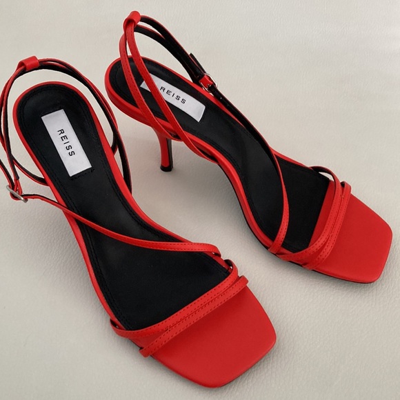 Reiss Bali Leather Strappy Sandal 8.5 - Picture 4 of 9